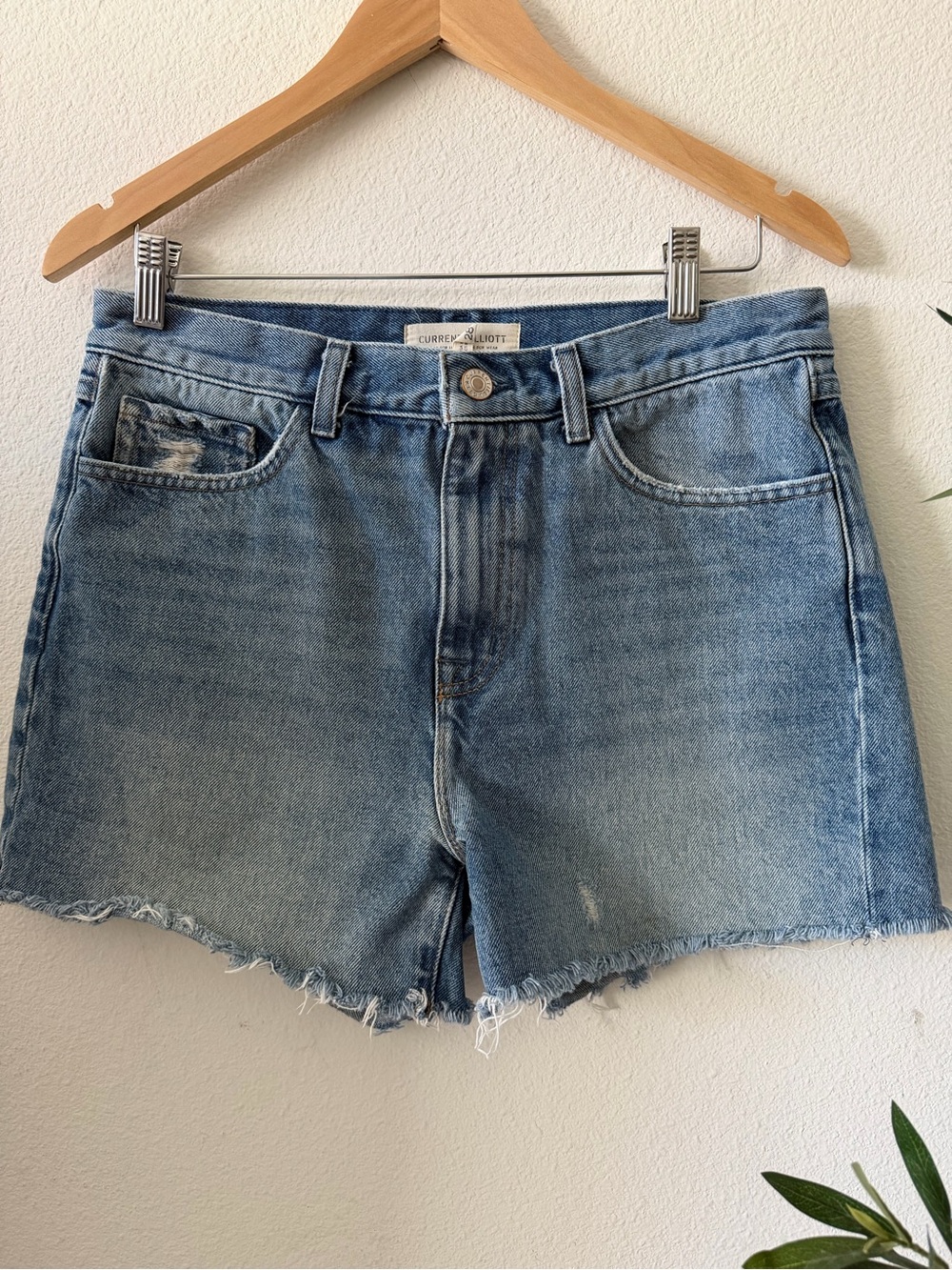 Current/Elliott Women's Light Blue Denim Cutoff Shorts